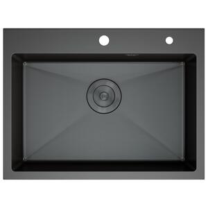 Кухонная мойка D&K DKS605006 60см графит