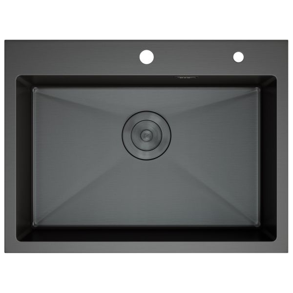 Кухонная мойка D&K DKS605006 60см графит