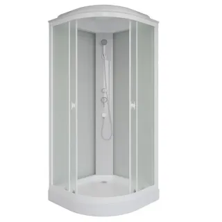 Душевая кабина Niagara Promo P80/13/MT 80x80 см профиль белый стекло матовое