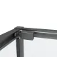 Душевой уголок Black&White 11801290GM 120 x 90 см  оружейная сталь