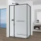 Душевой уголок Black&White 11801290GM 120 x 90 см  оружейная сталь