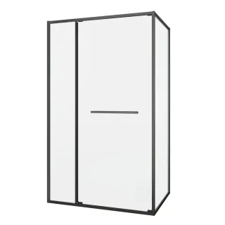 Душевой уголок Black&White 11801290GM 120 x 90 см  оружейная сталь