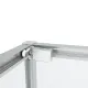 Душевой уголок Black&White 11801290N 120 x 90 см брашированный никель