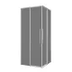 Душевой уголок Black&White 12209090NGG, 90 x 90 см брашированный никель
