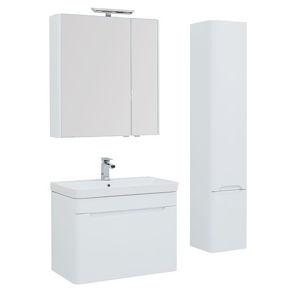 Тумба с раковиной Aquanet София 80 белый (212587)