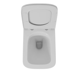 Унитаз подвесной D&K Quadro DT1516016 безободковый белый Унитаз подвесной D&K Quadro DT1516016 безободковый белый