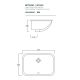 Раковина ArtCeram  LA CIOTOLA NTL001 01 00 белая 56.5 см