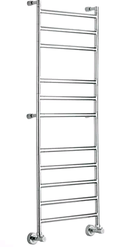 Полотенцесушитель водяной Margaroli Sereno 484/11/S Black Mat 140x39 см чёрный матовый