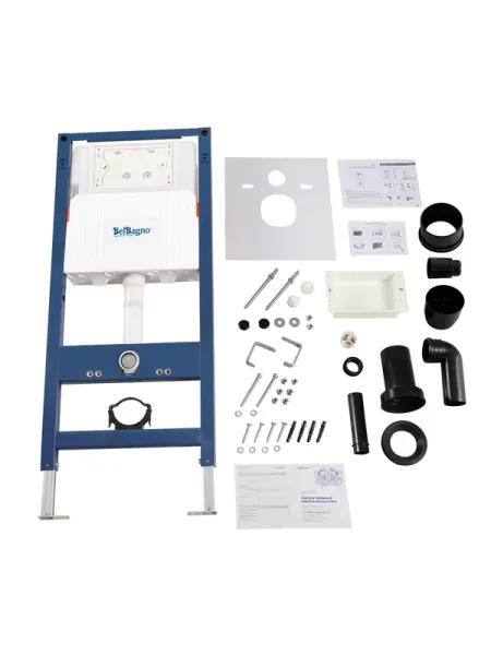 Инсталляция для унитазов BelBagno BB-101-M крепление к полу и стене с шумоизоляцией