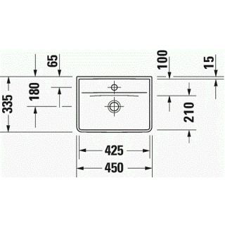 Раковина Duravit D-Neo 0738450041 белая 45 см Раковина Duravit D-Neo 0738450041 белая 45 см