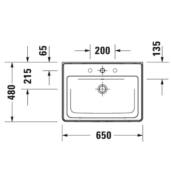 Раковина Duravit D-Neo 2367650000 Белая 65 см