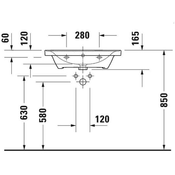 Раковина Duravit D-Neo 2367650000 Белая 65 см