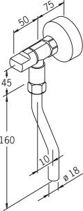 Раковина  CeramaLux 190 белая 50 см