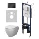 Комплект Am.Pm Spirit V2.0 IS130238.701900 инсталляция MasterFit с подвесным унитазом Aquaspin и клавишей