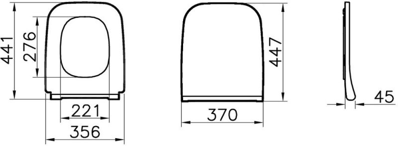 191-003-009 Тонкое дюропластовое сиденье микролифт (акционный)