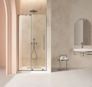 Душевая дверь Vincea Walk-In VDS-4WSL120CLGM-L 120 см стекло прозрачное профиль вороненая сталь