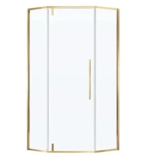Душевой уголок Vincea Slim-N VSP-4SN900CLG 90 x 90 см стекло прозрачное профиль золото брашированное