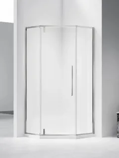 Душевой уголок Vincea Slim-N VSP-4SN100CLBN 100 x 100 см стекло прозрачное профиль никель брашированный