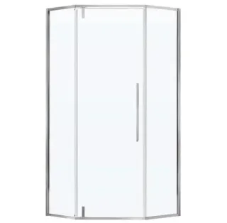 Душевой уголок Vincea Slim-N VSP-4SN100CLBN 100 x 100 см стекло прозрачное профиль никель брашированный