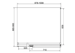 Душевой уголок Vincea Extenza VSR-4EX901090CL 90-100 х 90 см стекло прозрачное профиль хром