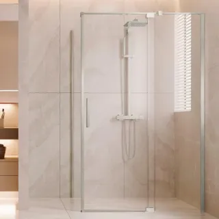 Душевой уголок Vincea Extenza VSR-4EX901010CLBN 90-100 х 100 см стекло прозрачное профиль никель брашированный