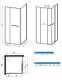 Душевой уголок Vincea  VSRW-3AL9090CL 90 x 90 см стекло прозрачное профиль хром