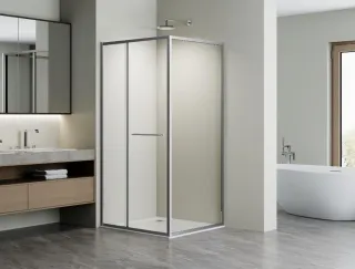Душевой уголок Vincea  VSRW-3AL9090CL 90 x 90 см стекло прозрачное профиль хром