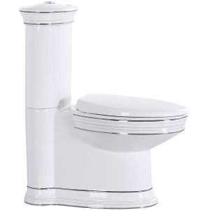 Унитаз CeramaLux Lux Classic 1409 с бачком и сиденьем Микролифт