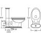 Унитаз CeramaLux Lux Classic 1409 с бачком и сиденьем Микролифт
