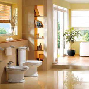 Биде CeramaLux Lux Classic 1410 напольное белое