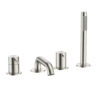 Смеситель на борт ванны AQUAme Siena AQM6219BN никель брашированный