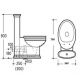 Унитаз CeramaLux Lux Classic 4283 с бачком и сиденьем Микролифт