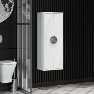Шкаф-колонна Opadiris Ибица 45 00-00003628 подвесной Белый хром