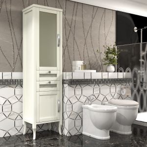 Шкаф-колонна Opadiris Мираж 45 L 00-00000051 Слоновая кость
