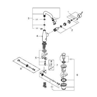СМЕСИТЕЛЬ GROHE ESSENCE NEW 23463001 ДЛЯ РАКОВИНЫ