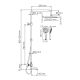 Душевая стойка WasserKRAFT Thermo A188.254.155.WM T с термостатом белый матовый