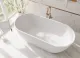 Ванна из искусственного камня Fontana Грейс ФР-00018617 170x75 см белый матовый