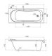 Santek Касабланка XL 170х80 прямоугольная белая 1WH302441