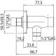 Держатель ручного душа Bossini CB3000.073 чёрный матовый