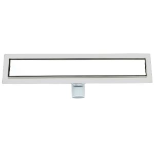 Душевой трап ALMAes Laguna LG110WH 110см белое стекло