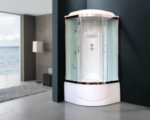 Душевая кабина Royal Bath BK стекло белое/прозрачное 100x100см RB100BK6-WT-CH