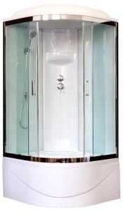 Душевая кабина Royal Bath BK стекло белое/прозрачное 100x100см RB100BK6-WT-CH
