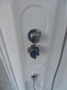 Душевая кабина Royal Bath BK стекло прозрачное 90x90см RB90BK2-T-CH-EL