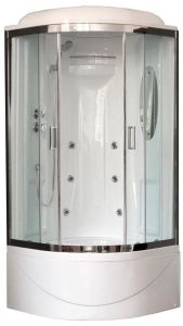 Душевая кабина Royal Bath BK стекло прозрачное 90x90см RB90BK2-T-CH-EL