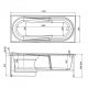 Каркас сварной для акриловой ванны Aquanet Hellas 170x70