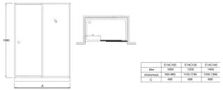 Душевая дверь Jacob Delafon Serenity E14C100-GA 100 см профиль хром стекло прозрачное