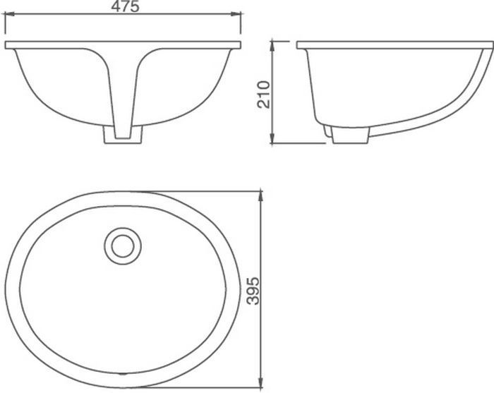 Раковина SSWW CL3120 475?395?210 Раковина SSWW CL3120 475?395?210