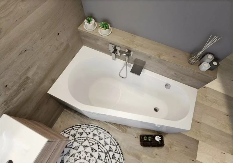 Акриловая ванна Riho Delta Plug and Play B067007005 L 160х80см белый