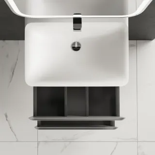 Раковина мебельная AQUAme Solo 08.60/W/RL 60 см белый