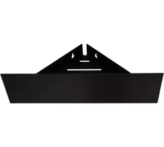 Полка угловая Aquanet Магнум 341536 28 см чёрный матовый